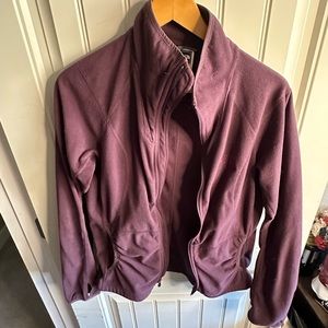 Purple The North Face Fleece Jacket- Large